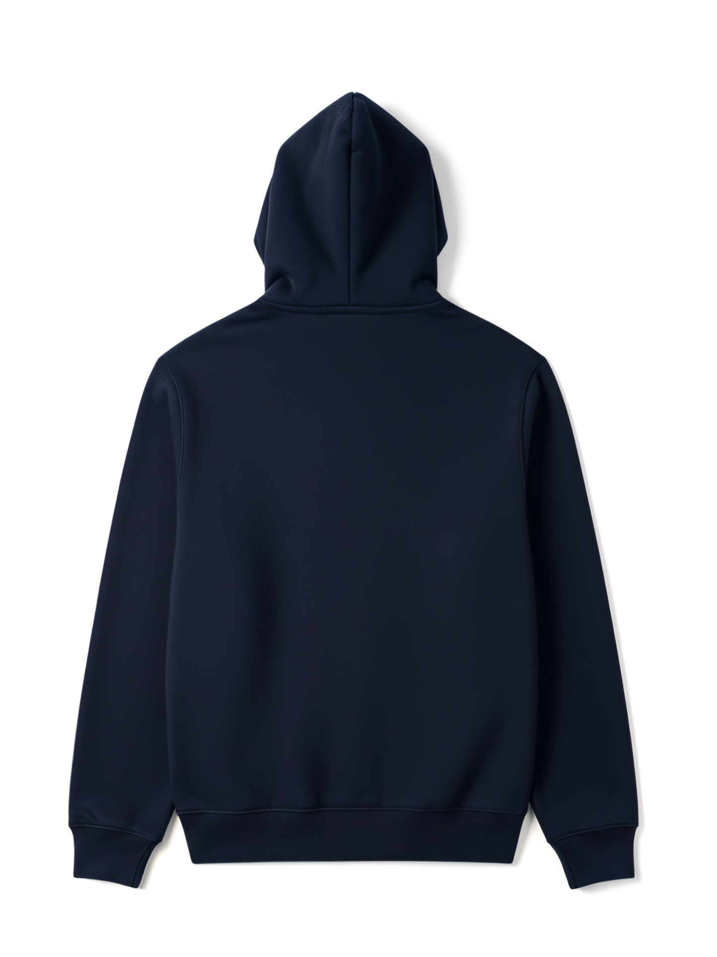 Basic Navy Blue Zipper Hoodie