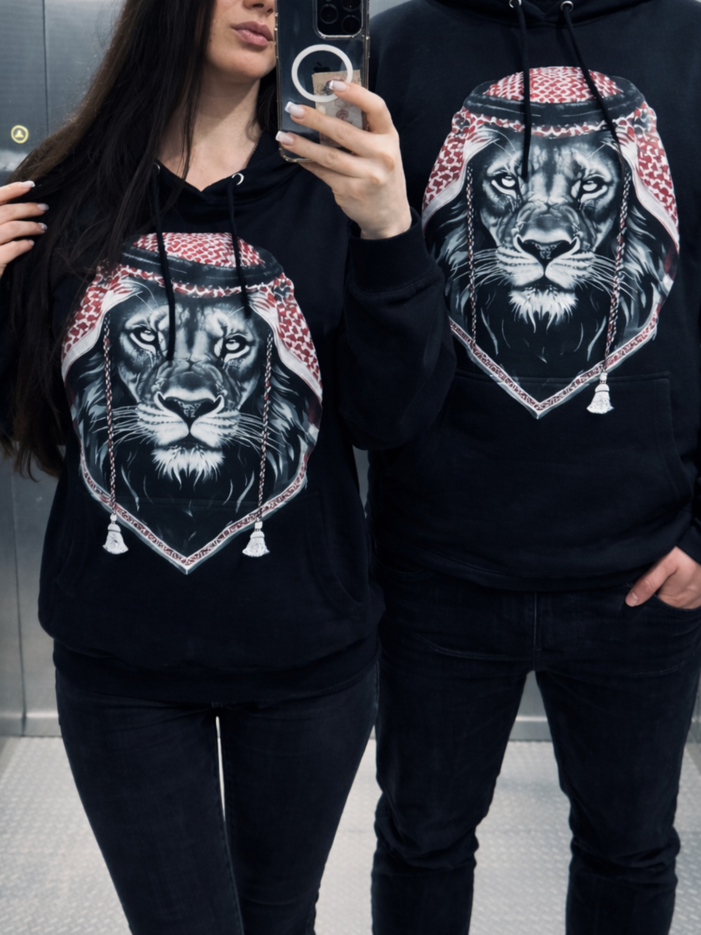 Arabic Lion V2 - Couple Hoodies