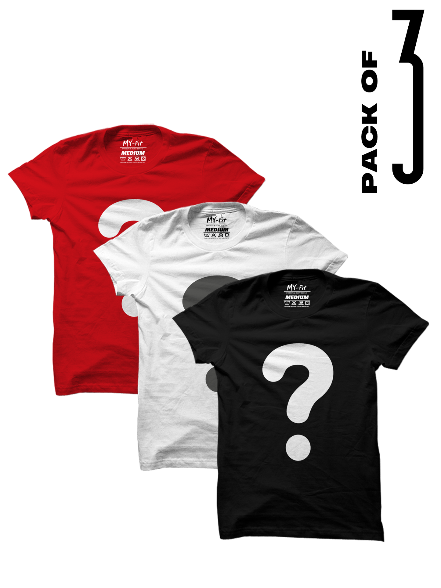 Pack Of 3 Mystery T-Shirts