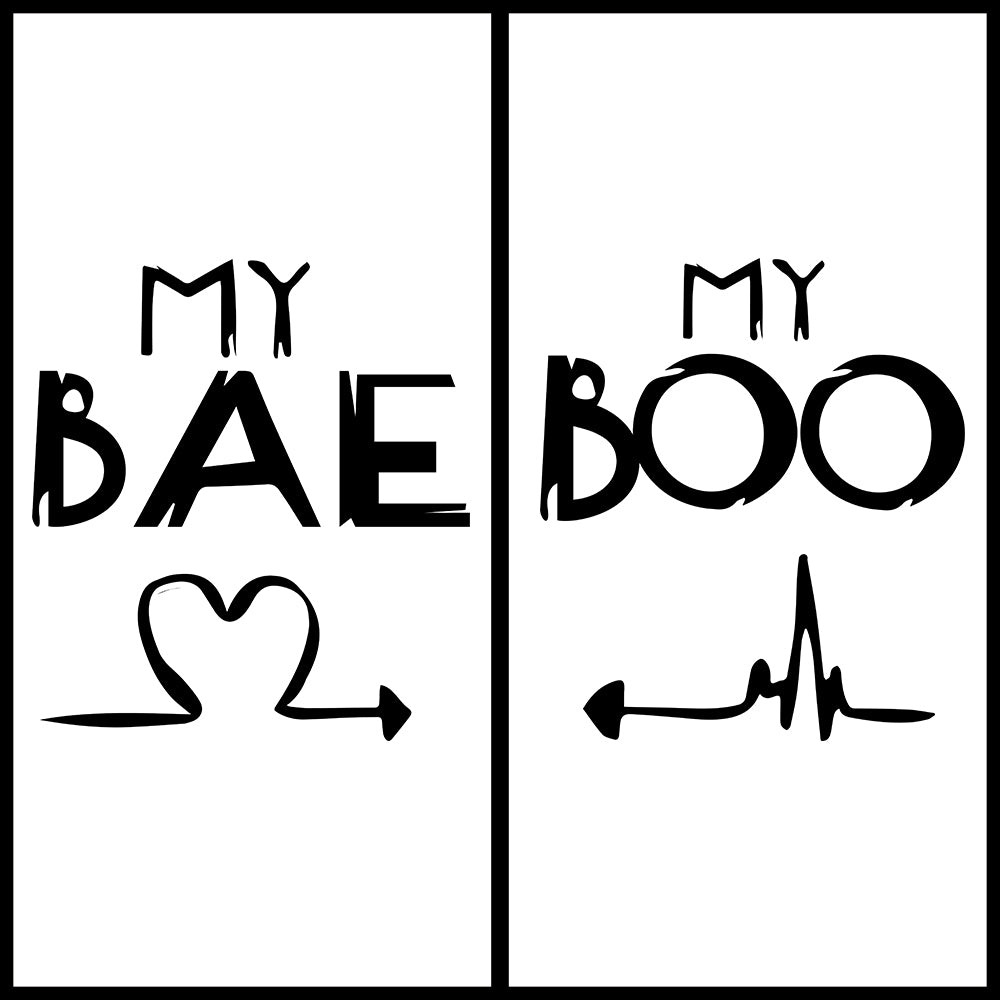 My Bae & My Boo Couple T-Shirts