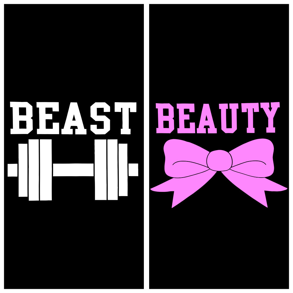 Beast & Beauty Couple T-Shirts - Sixth Degree Clothing