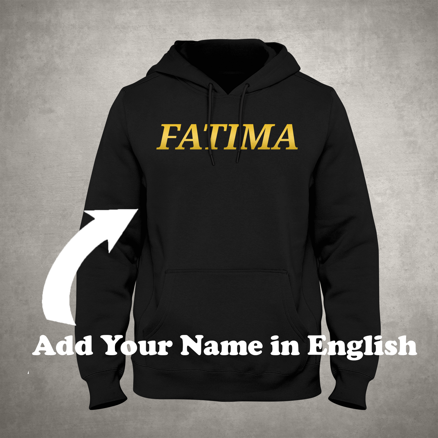 Personalized Named Hoodie (English - DS)