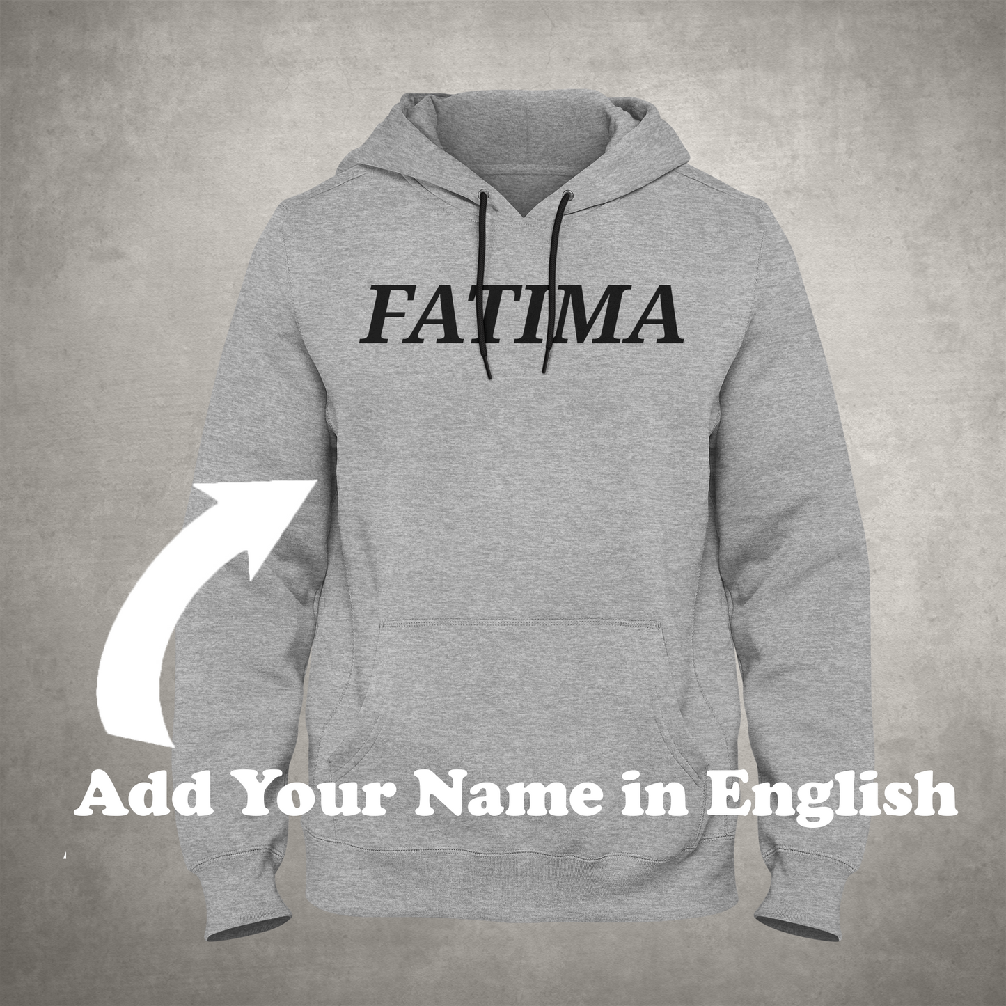 Personalized Named Hoodie (English - DS)