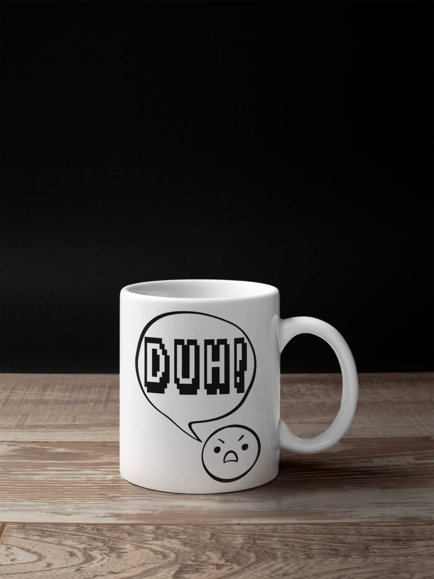 Duh White Mug - Sixth Degree Clothing