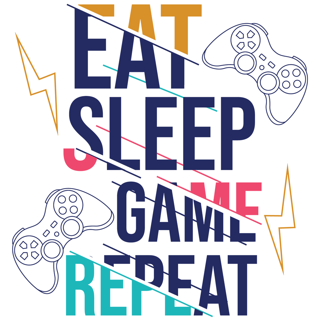 Eat Sleep Game Repeat - Sixth Degree Clothing