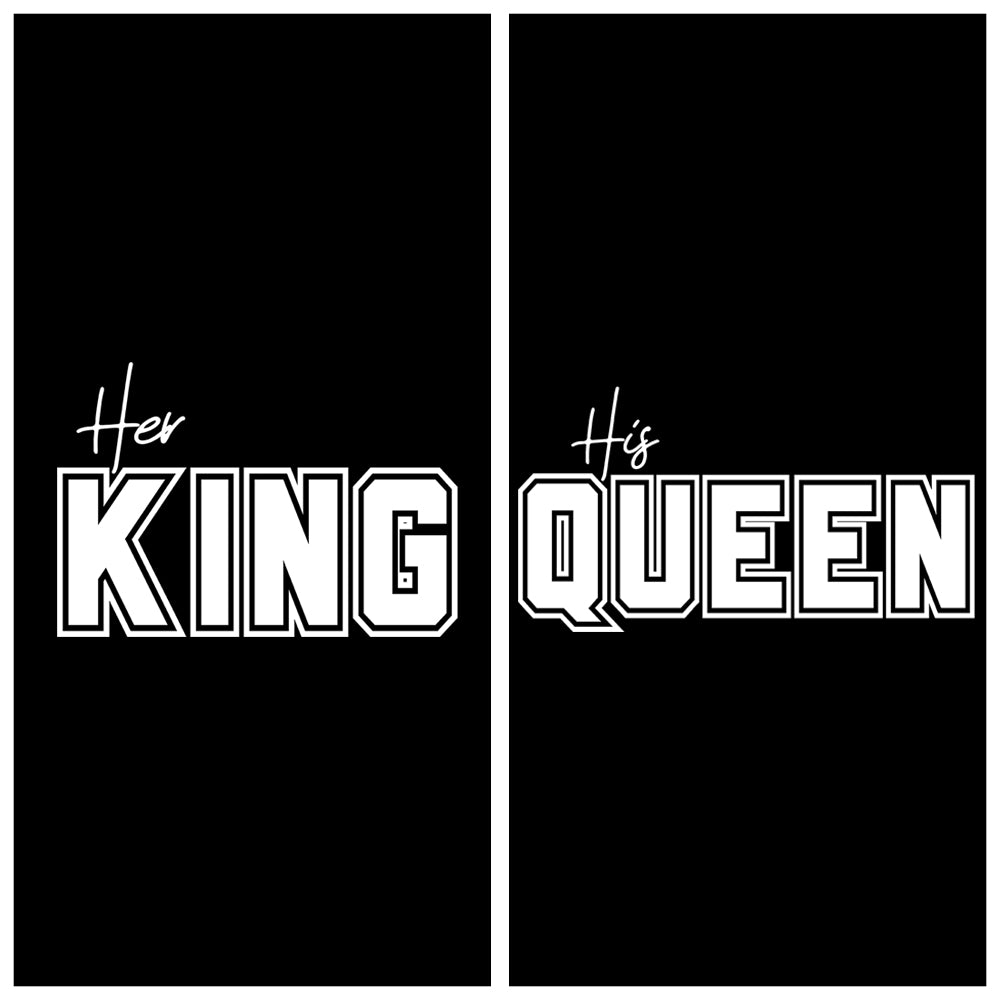 Her King & His Queen Couple T-Shirts