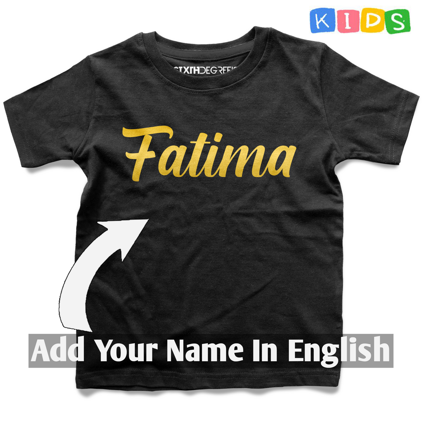 Personalized Named Kids T-Shirt (English - CC)