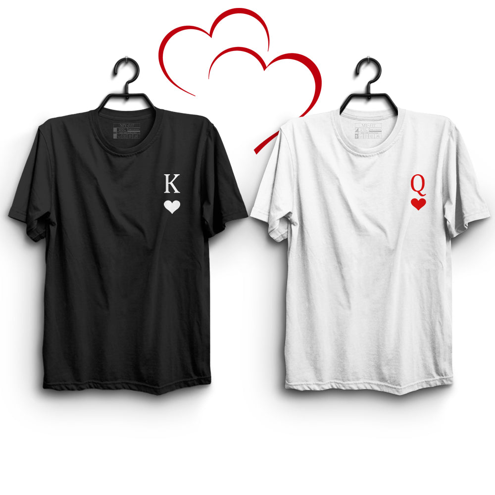 King Queen Pocket Couple T-Shirts - Sixth Degree Clothing