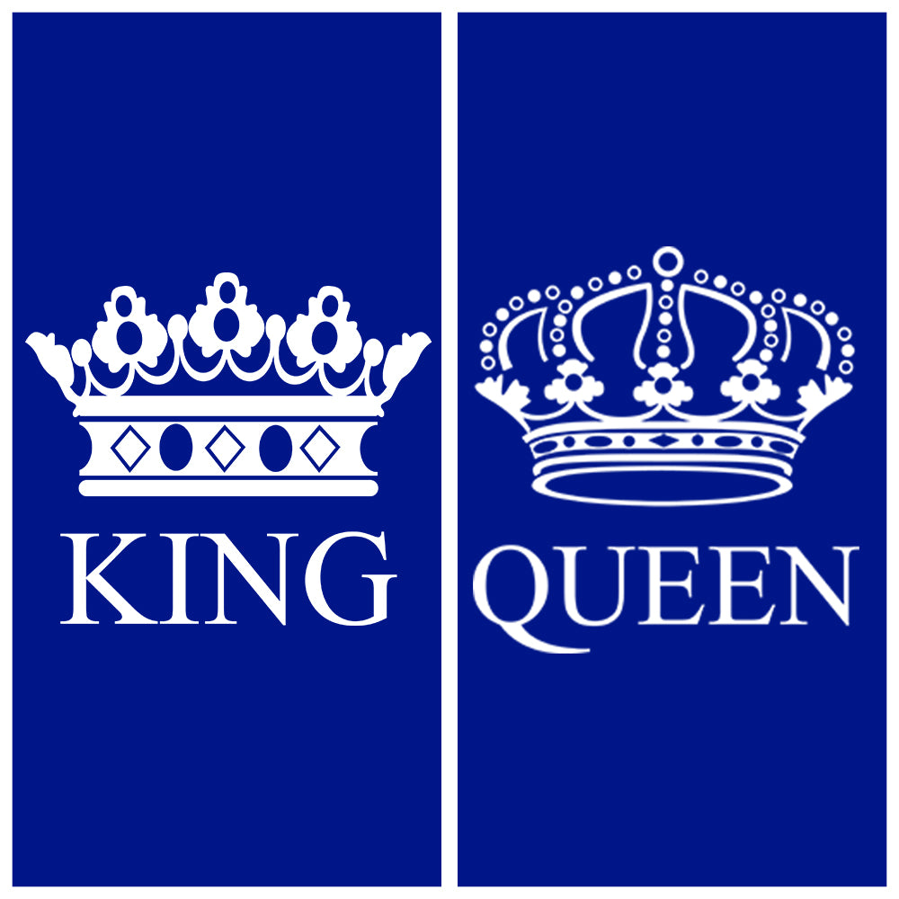 Exclusive Queen & King Couple Hoodies - Blue Edition - Sixth Degree Clothing