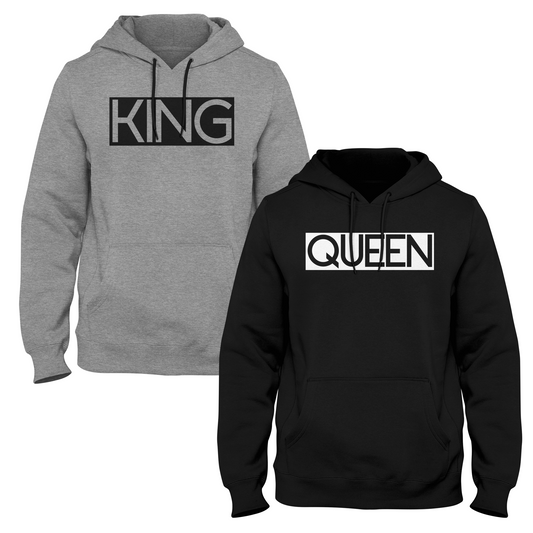 King and Queen Couple Hoodie