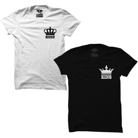 Queen 01 & King 01 Couple T-Shirts - Sixth Degree Clothing