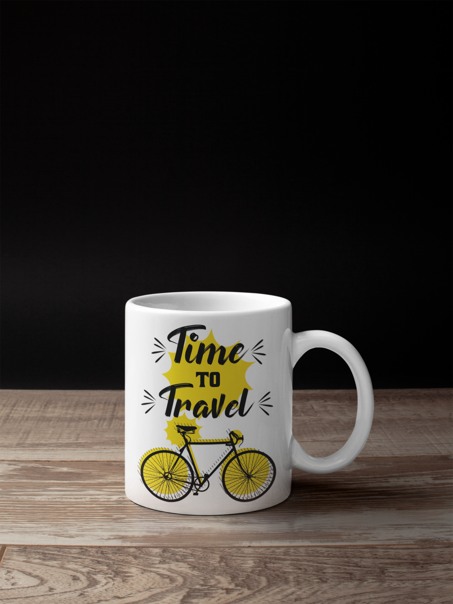 Time To Travel White Mug