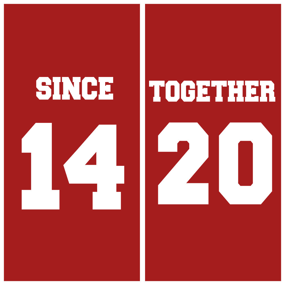 Together Since Couple Hoodies - Red Edition